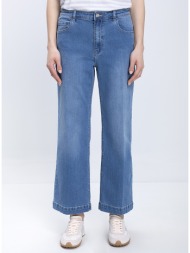 diana d γυναικείο παντελόνι denim straight leg high rise fit