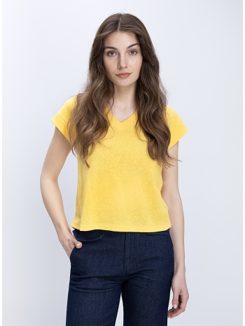 luna llena γυναικεία μπλούζα v neck regular fit