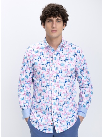 a fish named fred ανδρικό πουκάμισο με artistic print