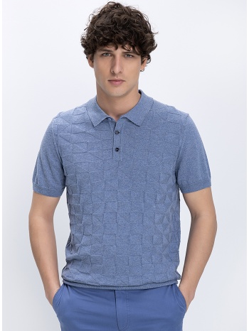 a fish named fred ανδρική μπλούζα polo με ανάγλυφο