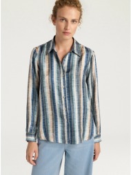 momoni γυναικείο πουκάμισο arles με ριγέ σχέδιο