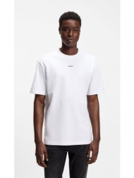 hugo ανδρικό t shirt βαμβακερό με logo print relaxed fit