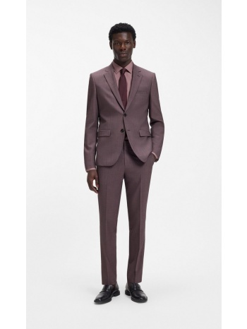 hugo ανδρικό κοστούμι δύο τεμαχίων extra slim fit με notch