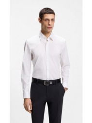 boss ανδρικό πουκάμισο slim fit από βαμβακερή stretch poplin με kent γιακά
