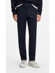 boss ανδρικό παντελόνι slim fit από βαμβακερό stretch με turned up hems
