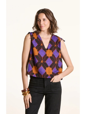 la fee maraboutee γυναικείο αμάνικο top με ethnic print και