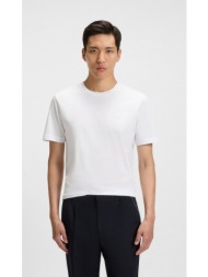 boss ανδρικό t shirt βαμβακερό regular fit με logo detail