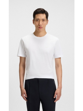 boss ανδρικό t shirt βαμβακερό regular fit με logo detail