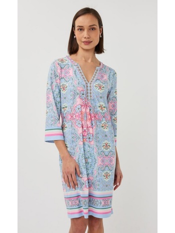 esqualo γυναικείο φόρεμα μίνι three quarter sleeve regular