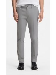 boss ανδρικό παντελόνι slim fit από cotton blend twill με zipped side pocket