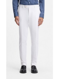 boss ανδρικό παντελόνι slim fit από βαμβακερό stretch με turned up hems