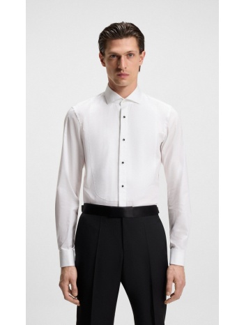 boss ανδρικό πουκάμισο βραδινό slim fit βαμβακερό με spread