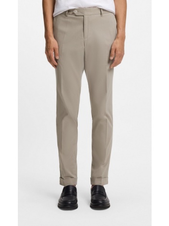 boss ανδρικό παντελόνι slim fit από βαμβακερό stretch με
