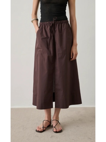 soeur γυναικεία midi φούστα βαμβακερή με λάστιχο στη μέση