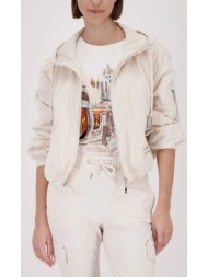 monari γυναικείο ελαφρύ μπουφάν με κουκούλα και φερμουάρ