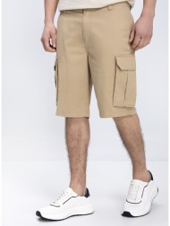 gant ανδρική βερμούδα cargo regular fit με πλαϊνές τσέπες