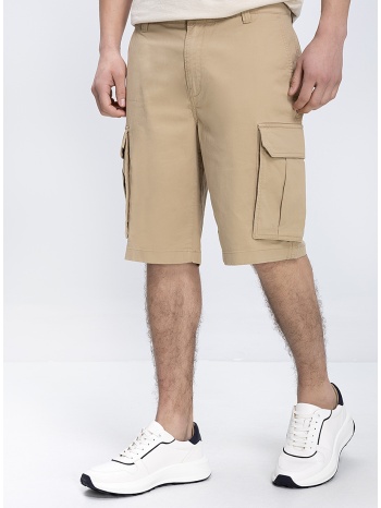 gant ανδρική βερμούδα cargo regular fit με πλαϊνές τσέπες
