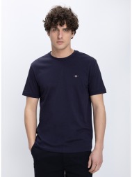 gant ανδρικό t shirt regular fit με κεντημένο logo στο στήθος