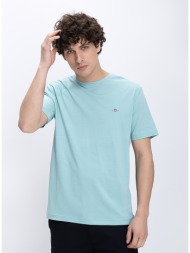 gant ανδρικό t shirt regular fit με κεντημένο logo στο στήθος