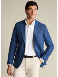 charles tyrwhitt ανδρικό σακάκι slim fit με patch τσέπες και notch πέτο