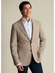 charles tyrwhitt ανδρικό σακάκι slim fit με patch τσέπες και notch πέτο