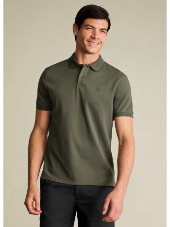 charles tyrwhitt ανδρικό polo pique με δίκομβο κούμπωμα και