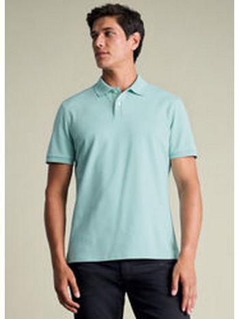 charles tyrwhitt ανδρικό polo pique με δίκομβο κούμπωμα και