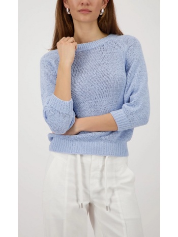 monari γυναικείο πλεκτό regular fit με boat λαιμόκοψη και