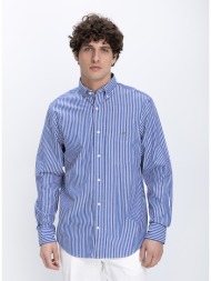 gant ανδρικό πουκάμισο regular fit με ριγέ μοτίβο και button down γιακά