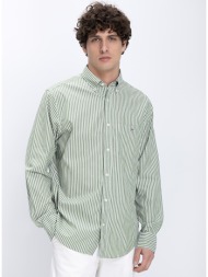 gant ανδρικό πουκάμισο regular fit με ριγέ μοτίβο και button down γιακά