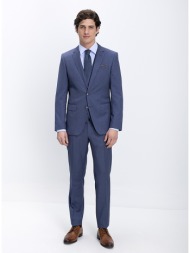 boss ανδρικό μάλλινο κοστούμι slim fit