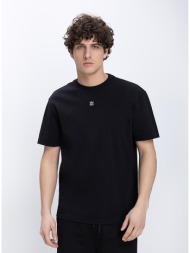 hugo ανδρικό t-shirt βαμβακερό με logo print slim fit