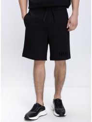 hugo ανδρική βερμούδα relaxed fit με logo στο πόδι