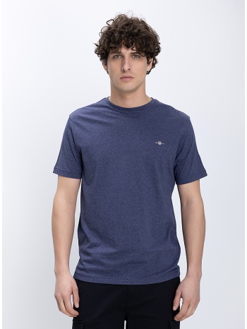 gant ανδρικό t shirt regular fit με κεντημένο logo στο