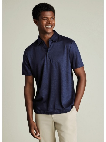 charles tyrwhitt ανδρικό polo λινό semi-cutaway collar σε προσφορά