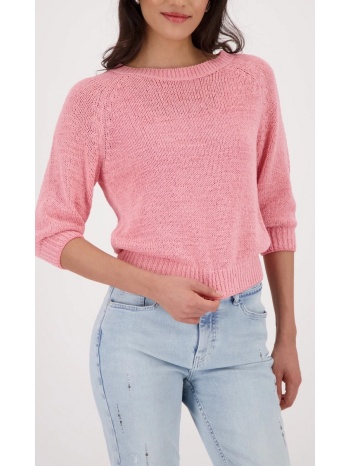 monari γυναικείο πλεκτό regular fit με boat λαιμόκοψη και