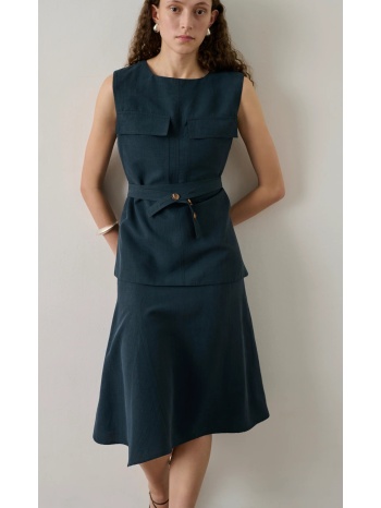 soeur γυναικείο top αμάνικο βαμβακερό με αποσπώμενη ζώνη