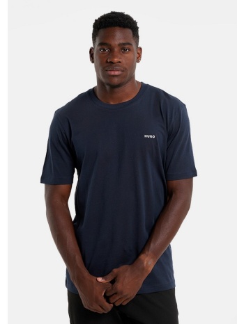 hugo ανδρικό t shirt βαμβακερό με logo print regular fit