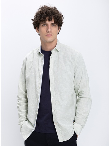 a fish named fred ανδρικό πουκάμισο με λογότυπο στη μανσέτα