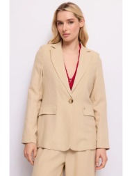 gaudi γυναικείο σακάκι με πέτο γιακά και τσέπες