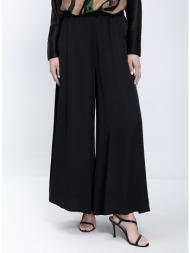 anonyme γυναικείο παντελόνι wide leg με λάστιχο στη μέση