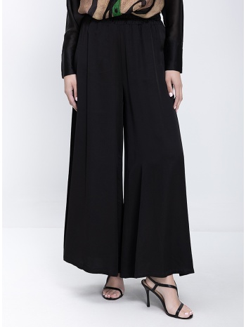 anonyme γυναικείο παντελόνι wide leg με λάστιχο στη μέση