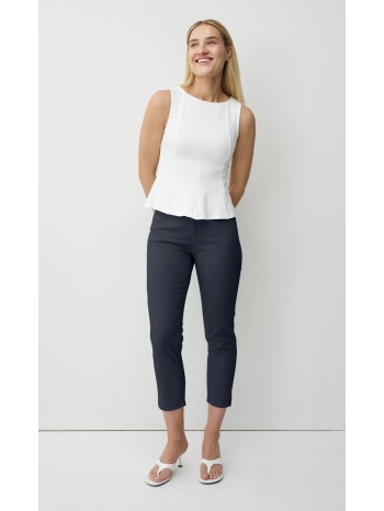 anna montana γυναικείο παντελόνι slim fit 7/8 σε ίσια γραμμή