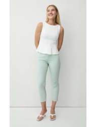 anna montana γυναικείο παντελόνι slim fit 7/8 σε ίσια γραμμή