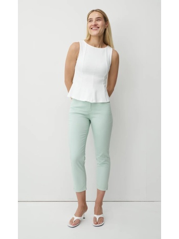anna montana γυναικείο παντελόνι slim fit 7/8 σε ίσια γραμμή