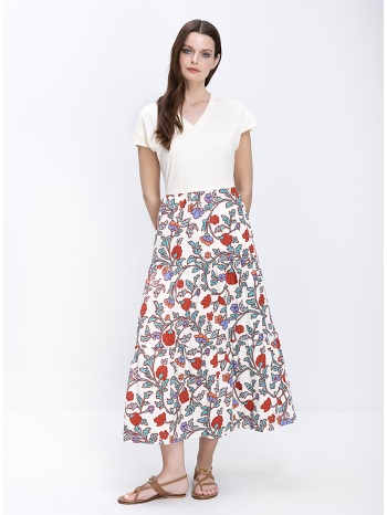 penny black γυναικείο φόρεμα maxi βαμβακερό με floral σχέδιο