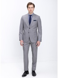 kaiser ηoff ανδρικό κοστούμι μάλλινο modern fit