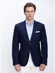 kaiser hoff ανδρικό σακάκι μάλλινο με κλασικό πέτο modern fit