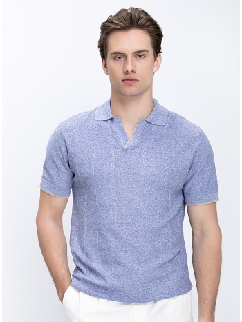 r2 amsterdam ανδρική μπλούζα polo με v λαιμόκοψη