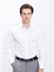 ανδρικό πουκάμισο βαμβακερό με κλασικό γιακά slim fit